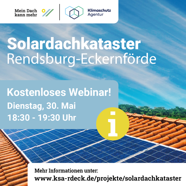 Kostenloses Webinar am 30.05.: Mache Dein Dach fit für die Energiewende – Informationen zur Solarenergie/Gründach