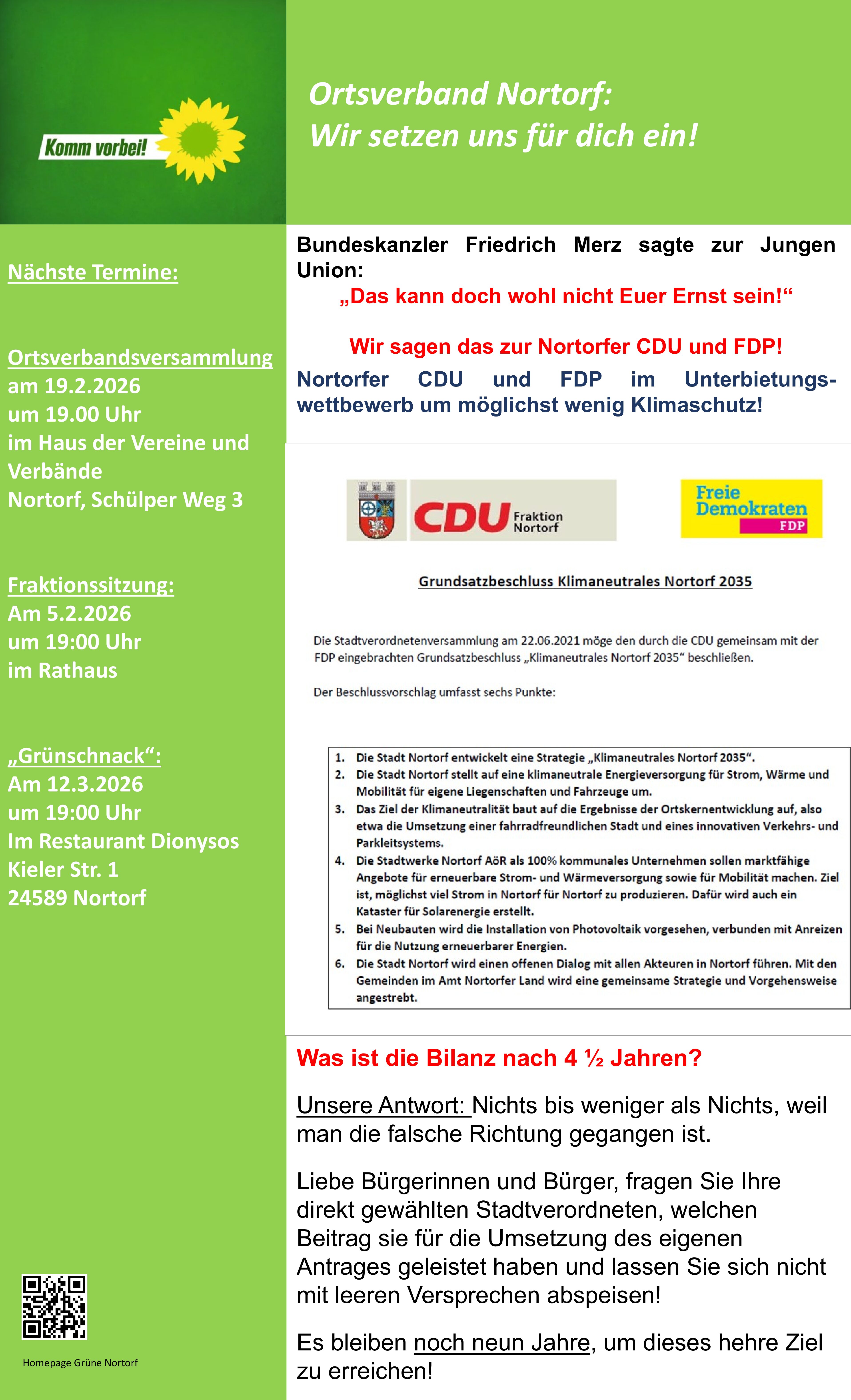 Klimaneutrales Nortorf  2035  ? ? ? ?