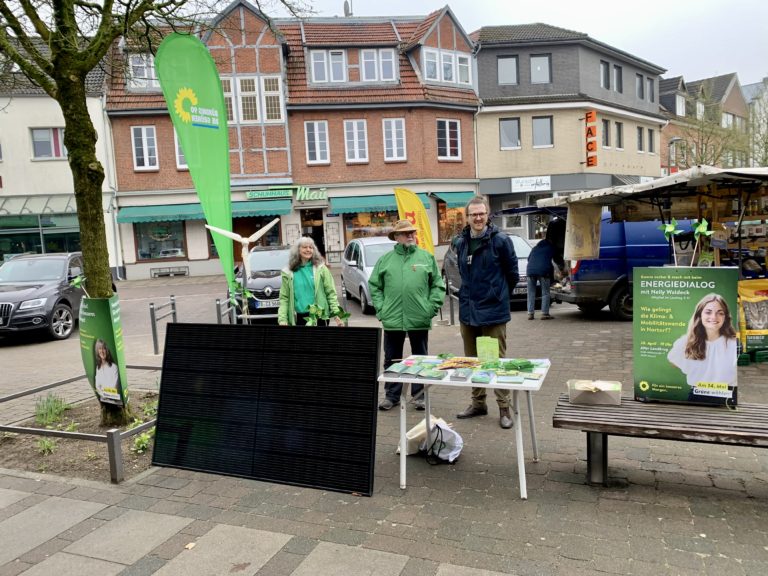 Wir sind heute auf dem Markt!