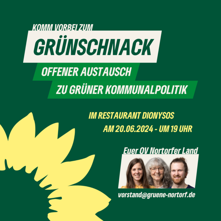 Am 20.06. ist wieder Grünschnack