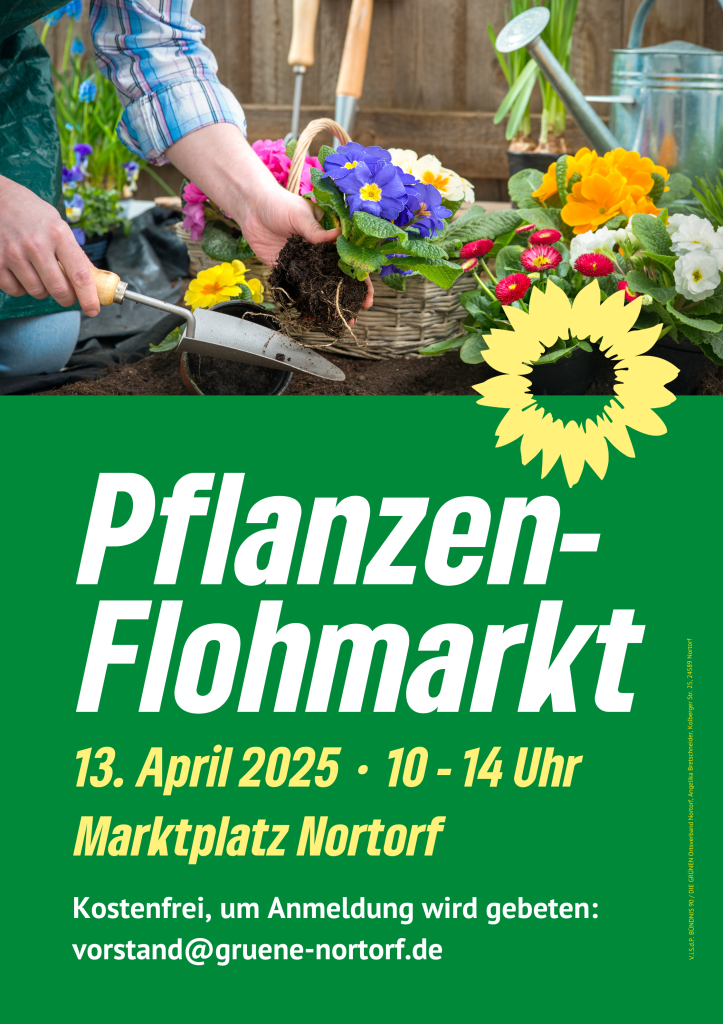 GRÜNER Pflanzen-Flohmarkt am 13. April 2025 – Seid dabei!