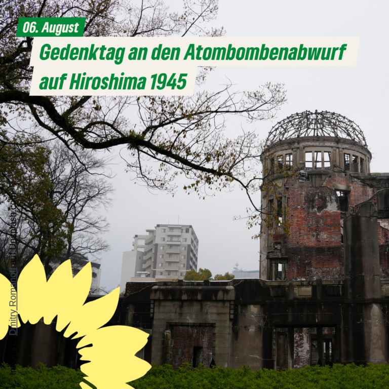 06.August: Gedenktag an den Atombombenabwurf auf Hiroshima 1945