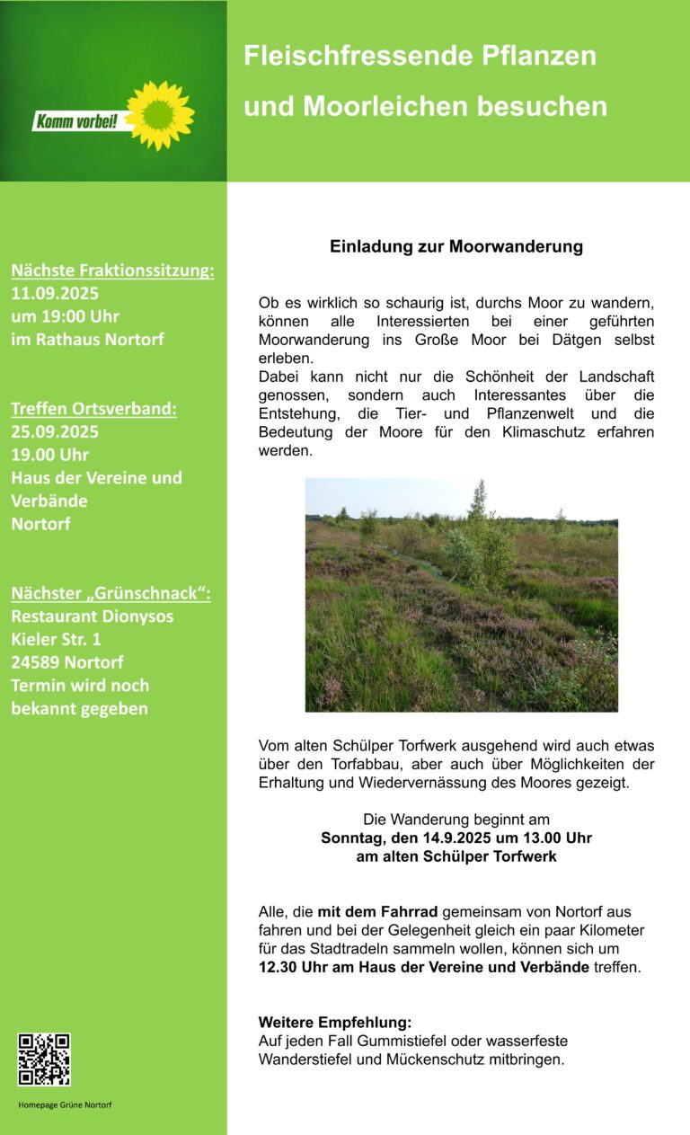 Einladung zur Moorwanderung