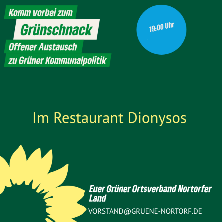 Einladung zum Grünschnack