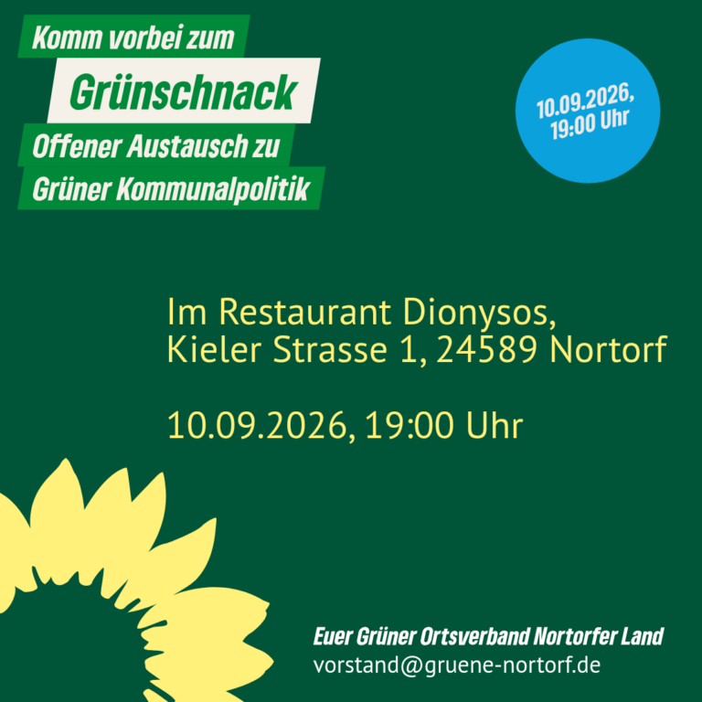 Komm zum Grünschnack!